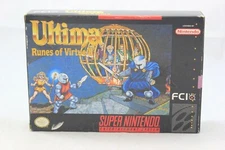 Ultima Runes of Virtue II SNES Complete in Box 