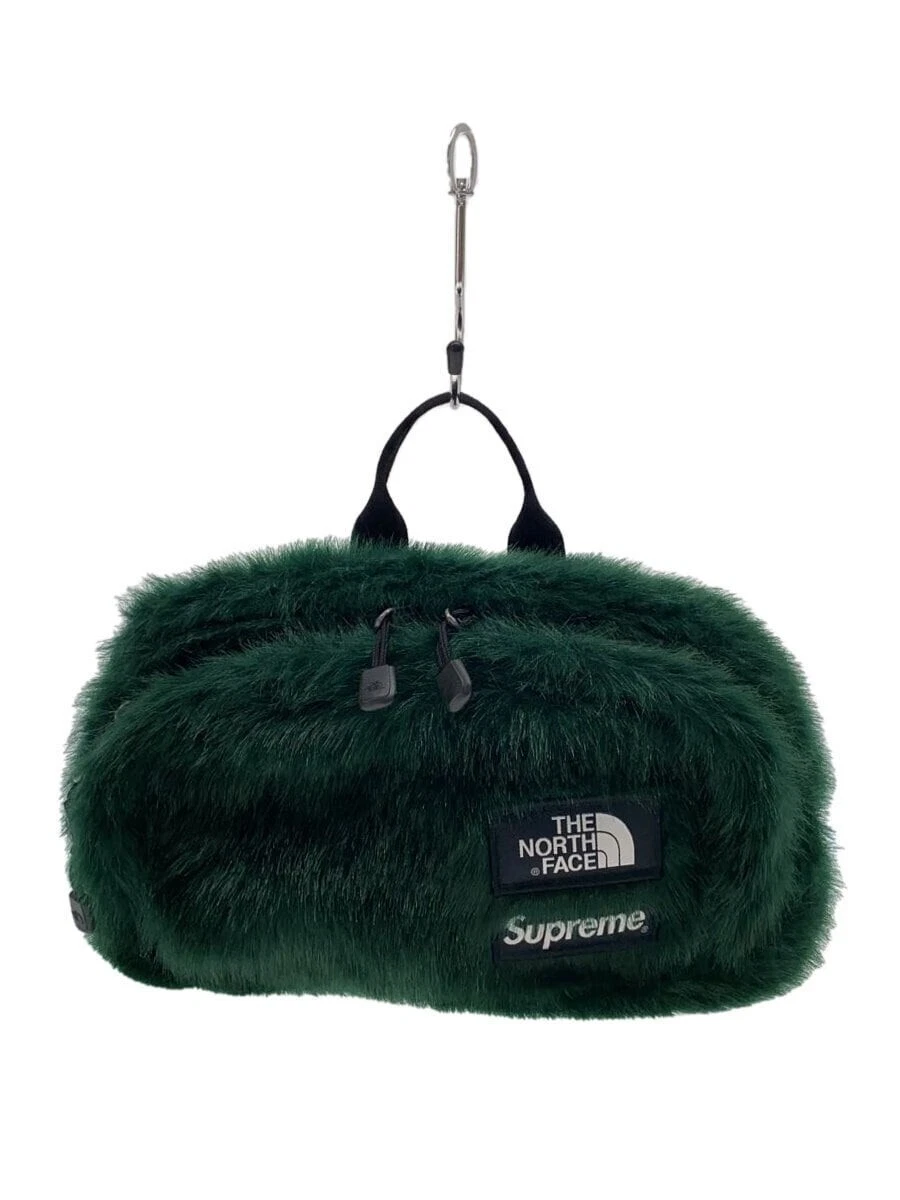Supreme THE NORTH FACE 20AW /Sac Fourrure Taille Noir/Vert/NM82093I Bon état