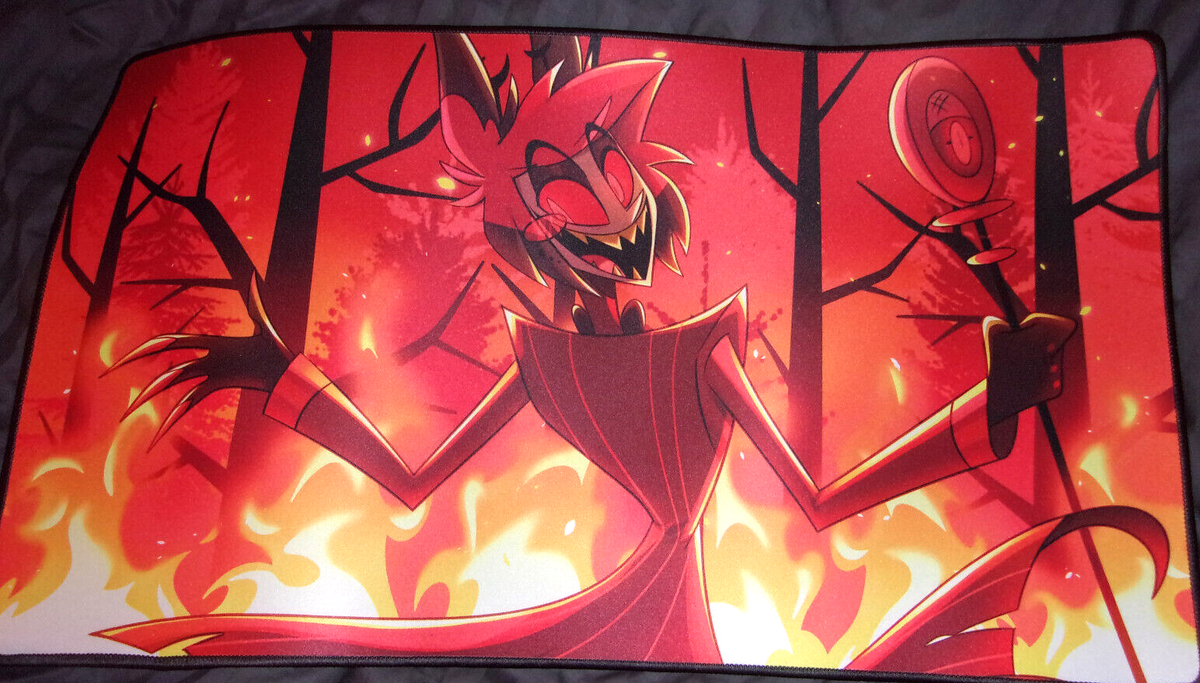 アラスター プレイマット Alastor Hazbin Hotel 2022 Vivziepop Helluva Boss Hazbin Hotel Alastor Playmat Spring 2023