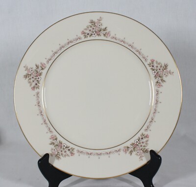 VINTAGE DISCONTINUED LENOX CHINA MEDLEY PATTERN DINNER PLATE 10 3/4