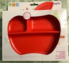 Munchkins Plates Kids Apple Shaped Red, Green,Yellow Three Plates . New