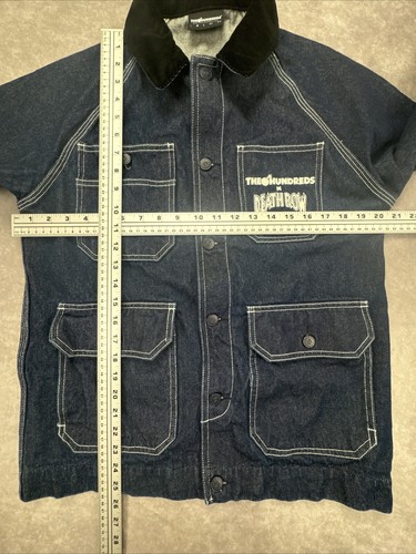 The Hundreds X Death Row Records Blue Denim Jean Jacket Men’s Size Small - Picture 8 of 17