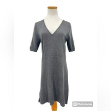 Lulu's Dark Gray Sweater Dress with 5" Side Slits