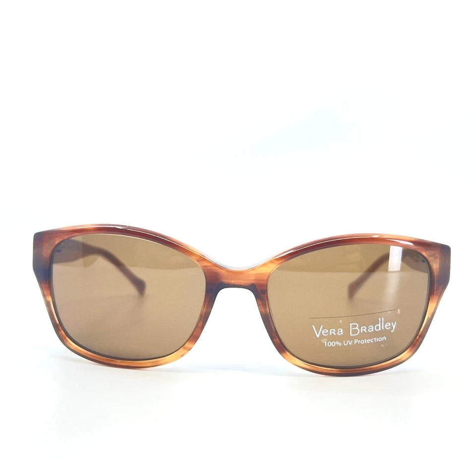 Vera Bradley Maria Coral Floral Sunglasses Multicolor Brown frames brown Lenses - Image 2 of 4