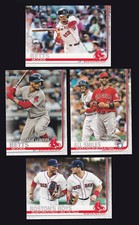 2019 Topps Series 1 MOOKIE BETTS Lot #28 #50 #295 #312 with PUJOLS (4 cards)