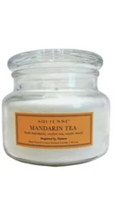 Aquiesse MANDARIN TEA Soy Wax Candle 10.5 oz, 90 Hours 