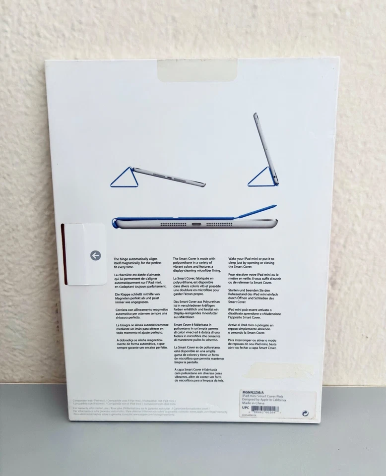 Genuine Apple iPad Mini Smart Cover - Pink (MGNN2ZM/A) - New Sealed - Image 2 of 3