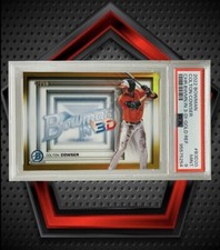 Colton Cowser *41/50* 2022 Bowman Chrome in 3D Gold Refractor *PSA 9* Orioles