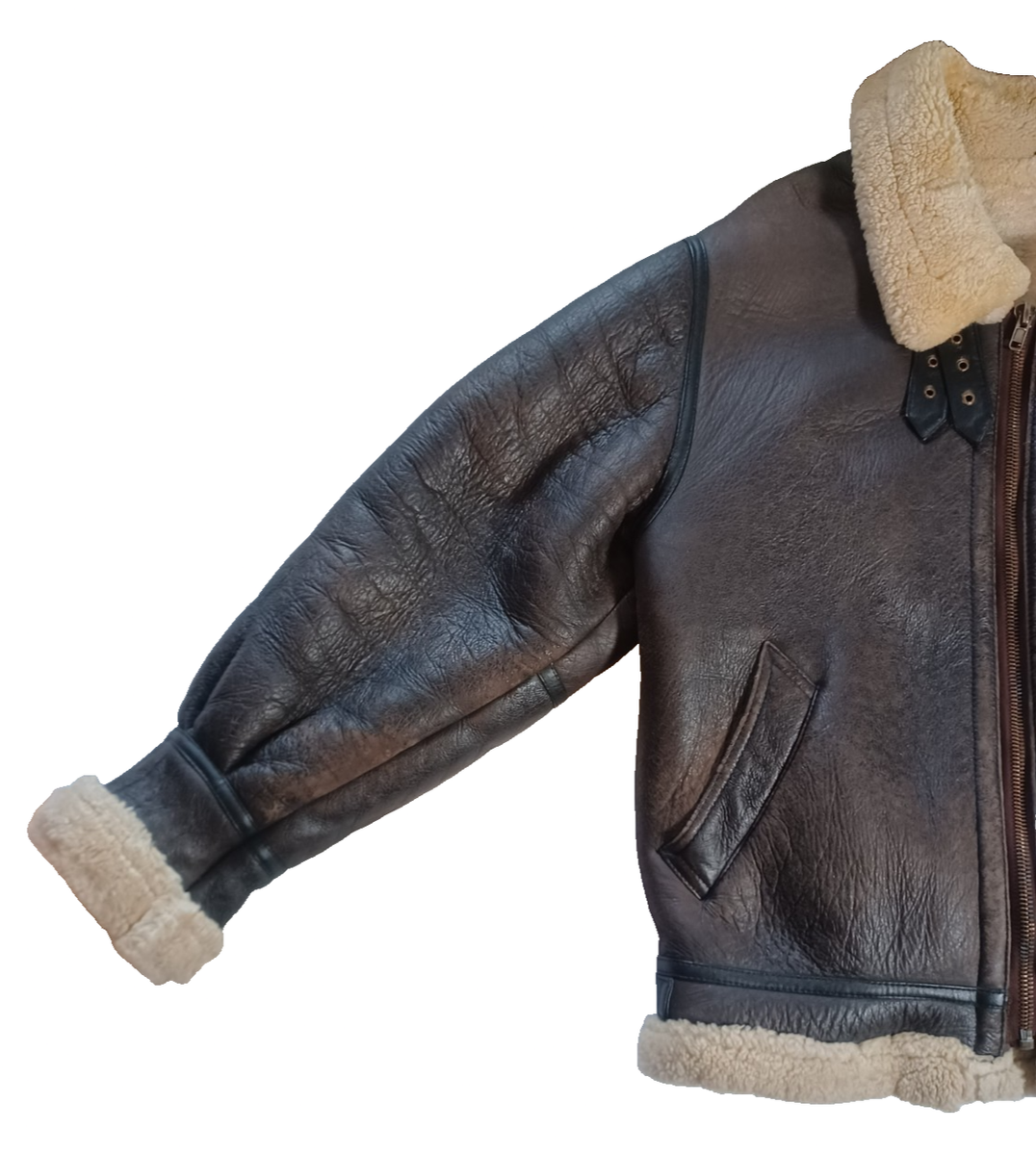 Vintage TYPE B-3 DWG No. 33H5595 AC-17755 Avirex Sheepskin