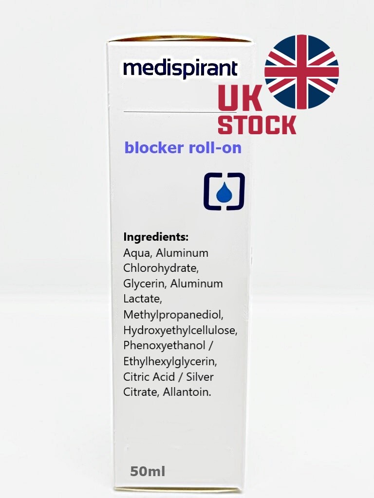 Bloqueur Anti-transpiration Roll-on Médical 50 Ml – Medispirant, Efficace Et Durable