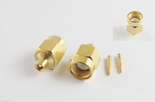 10pcs SMA Male Plug Solder For Semi-Rigid RG405 0.086" Cable RF Connector