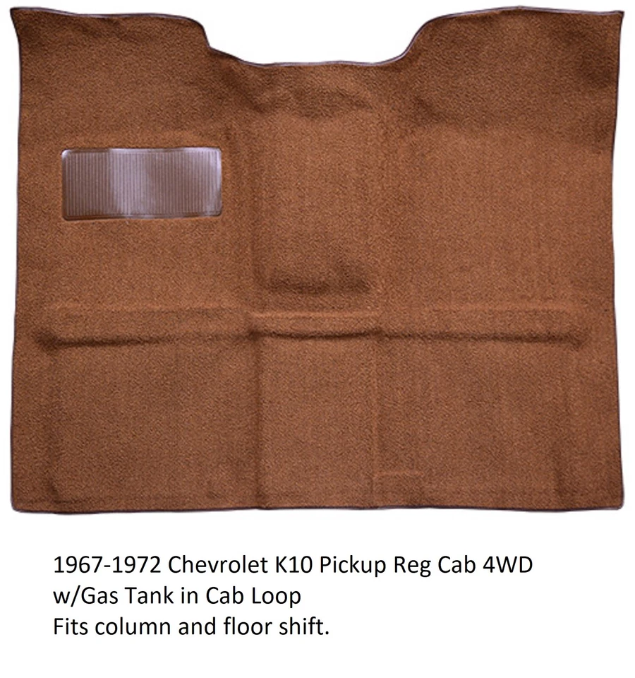 Chevrolet K10 1967-1972 camioneta 4x4 lazo alfombra suelo Foto 4 de 4