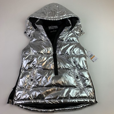michael kors vest womens silver