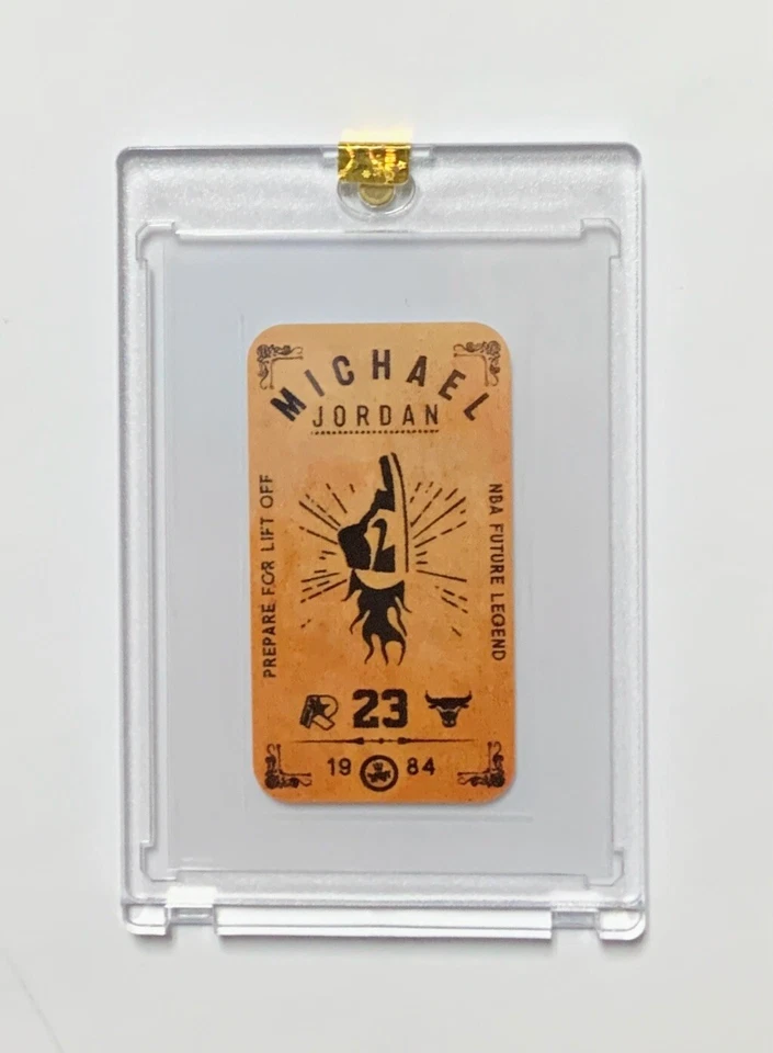 Michael Jordan Rookie RC 1986-85 Tobacco Chicago Bulls No 1986 Fleer sellado Foto 2 de 4