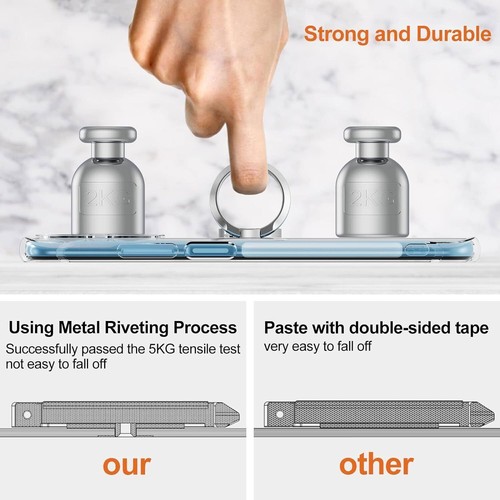 Magnetic Ring Case For Honor 90 70 Lite X8a X7a 5G Shockproof Clear Phone Cover - Picture 4 of 11