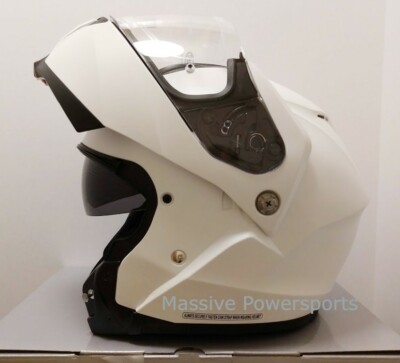 HJC C91 Motorcycle Helmet Pearl White XXX 3X 3XL XXXL Modular Sunscreen C-91