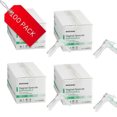 McKesson Graves Vaginal Speculum Acrylic Medium Double Blade Duckbill Box of 100
