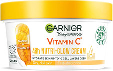 Image of Garnier Body Superfood, Nutri Glow Body Cream, Vitamin C & Mango, for Dry & Dull