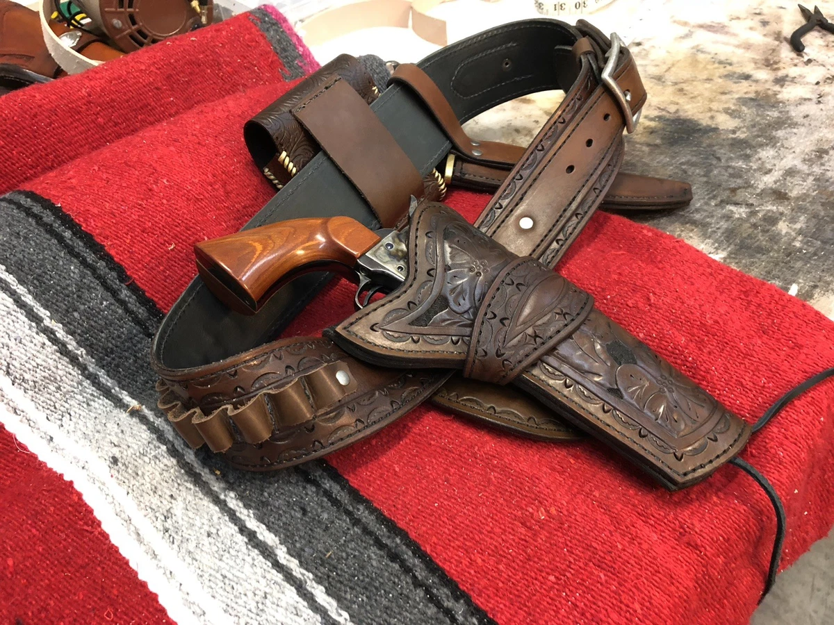 Custom Gun Belt And Holster Set Hand Of God Rig Cowboy Action eBay