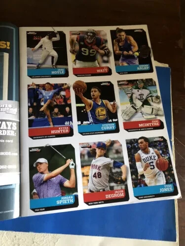Sports Illustrated For Kids SIFK JORDAN SPIETH ROOKIE UNCUT SHEET PGA CHAMPION