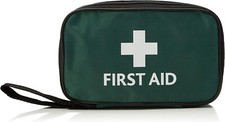 MEDICAL HSE 1 Person First Aid Kit in Small Green Pouch For Home Car Holiday And