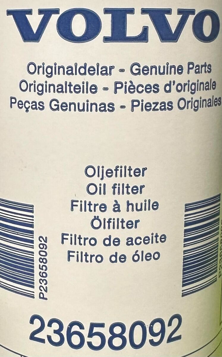 1x Genuine OEM Volvo Penta Oil Filter For 23658092 for sale 1x Genuine OEM Volvo Penta Oil Filter For 23658092 for sale