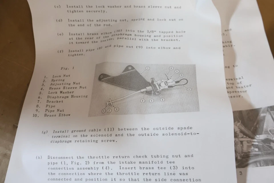 STUDEBAKER 1963 1964 AVANTI AIR CONDITIONING THROTTLE IDLE KICKER for COOLING om - Image 4 of 4