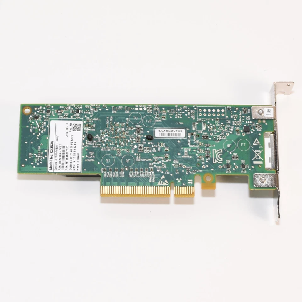 Mellanox MCX353A-FCBT ConnectX-3 VPI 1-Port 40Gbps QSFP PCIe 3.0 x8 HCA SFF - Image 2 of 2