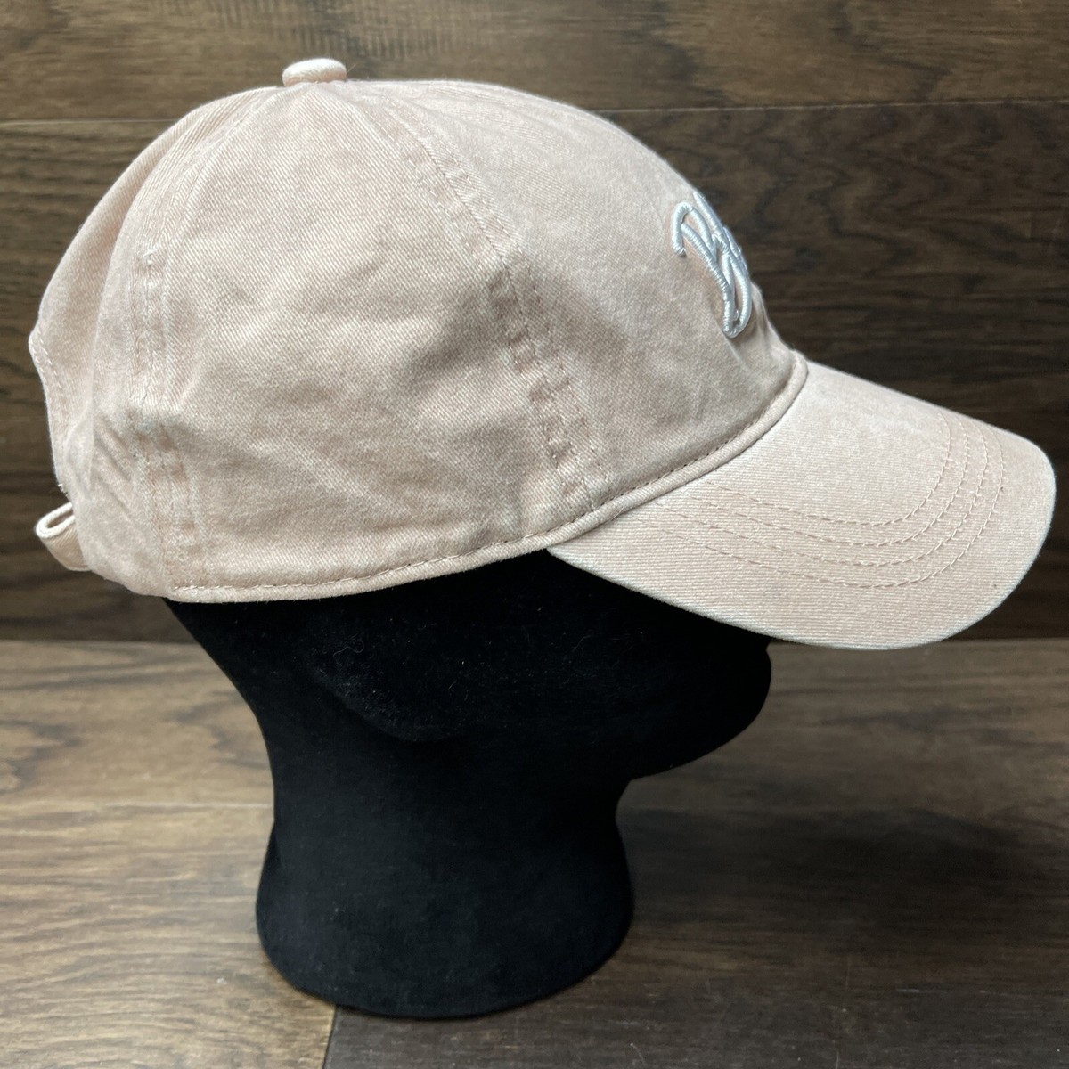 David &Young Gray Pink Blessed Distressed Adjustable Cap Cotton Blend NeverUsed DAVID AND YOUNG BLESSED CAP Dusty Pink Color Adjustable | eBay main image 4