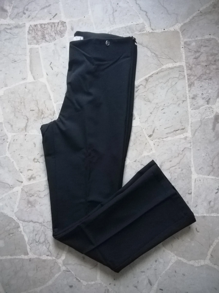 FlexiPants - Pantaloni elasticizzati da donna, a vita alta, casual, a gamba larga, con tasche multiple, bianco, S