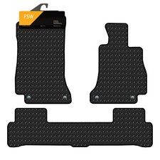 Fits Mercedes C Class 2014-2021 Tailored 3MM Rubber Heavy Duty Car Floor Mats