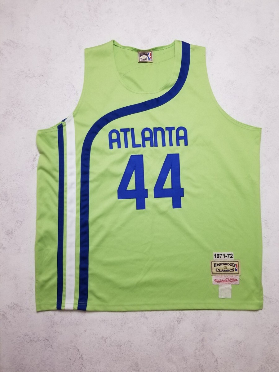 ミントグリーン メタルバスケット ヴィンテージ 大きめ Mitchell & Ness NBA 1970-71 Atlanta Hawks 