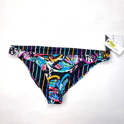Vera Bradley Reversible Bikini Swim Bottoms Women L NWT $58 Butterfly Stretch