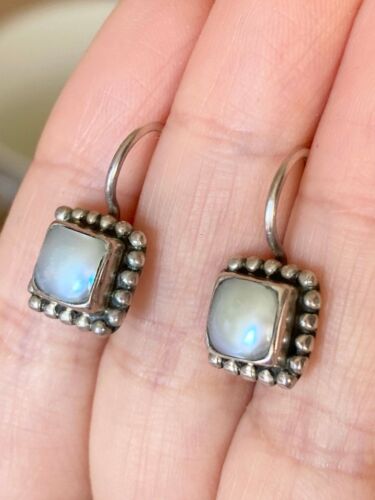 Silpada 925 sterling silver button pearl Earrings - Picture 2 of 5