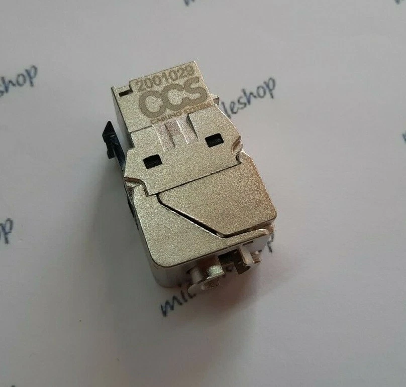 presa di rete schermata rj45 cat6A STP QUBIX compatibile vimar idea nero - Immagine 3 di 4