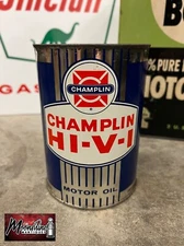 1960’s CHAMPLIN Motor Oil Can 1 qt. - Gas & Oil