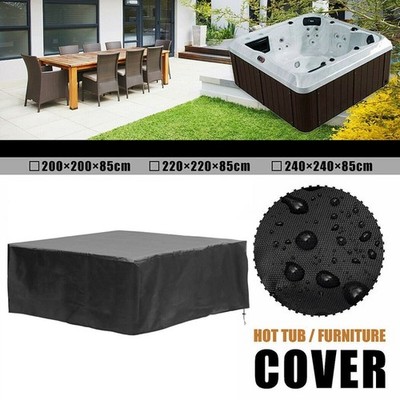 Hot-Tub Spa Cover Cap Waterproof Insulation Protector Prevent Snow Rain Dust Kit
