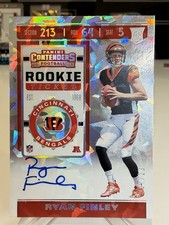 RYAN FINLEY 2019 PANINI CONTENDERS CRACKED ICE ON CARD ROOKIE AUTO RC 17/23. rookie card picture