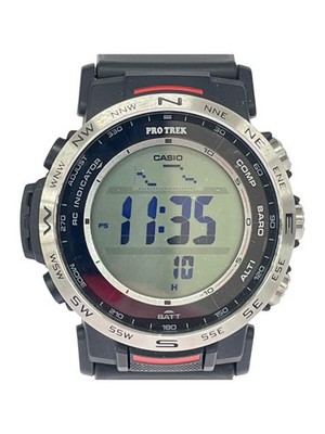 CASIO Pro Trek Climber Line Men's Watch PRW-35-1AJF Black USED