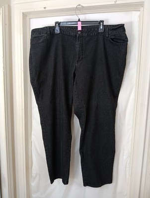 Basic Editions Women s Black Pants Plus Size 24W