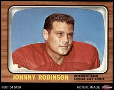1966 Topps #74 Johnny Robinson Chiefs HOF LSU 6 - EX/MT