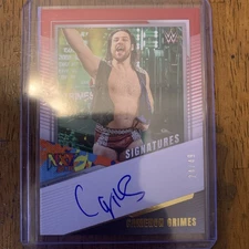 2022 Panini WWE NXT - Nxt Signatures Cameron Grimes #NS-CGR Red /49 (AU)