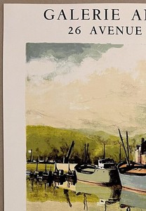 Paul PETIT - Affiche originale d'exposition en lithographie, la Galerie André Weil, Paris - vue 2 sur 5