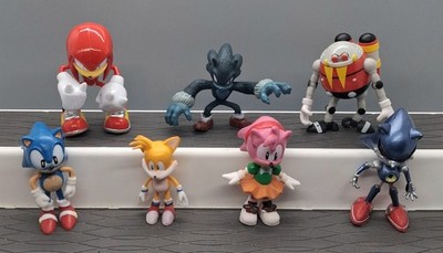 Vintage SONIC Hedgehog Video Game Action Figures 2.5''- 3'' Jakks Pacific Lot 