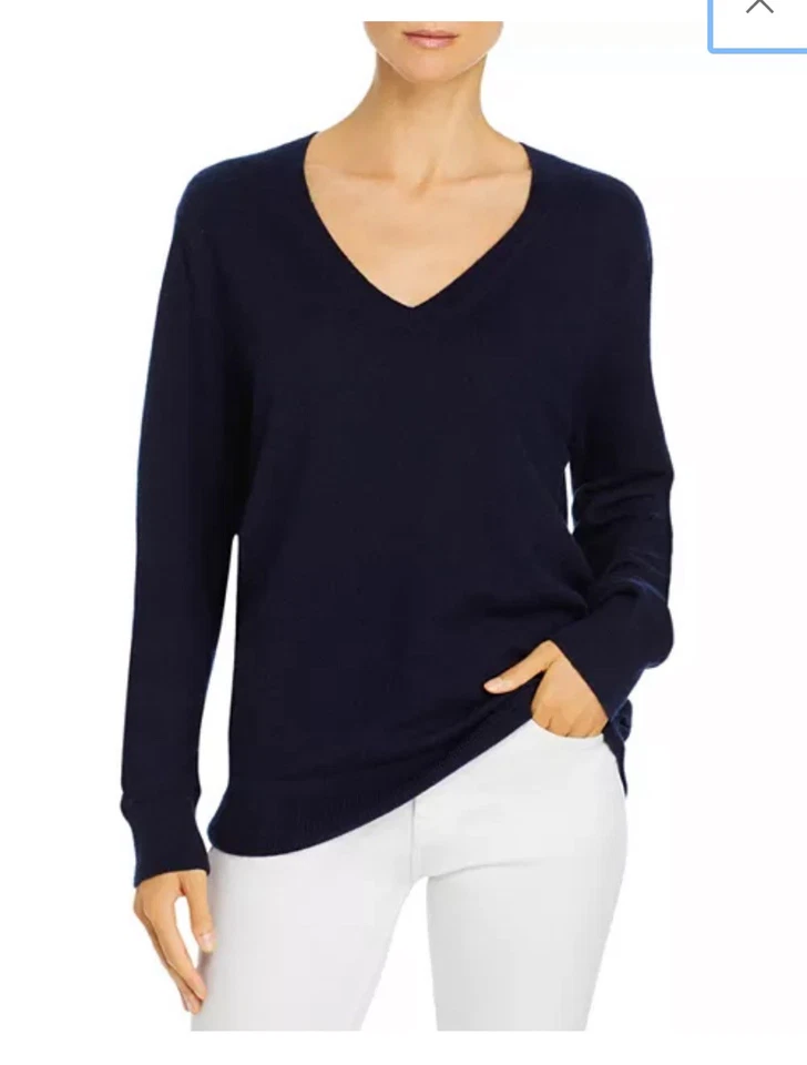 Suéter Antonio Melani Maddie Cashmere Manga Cuello en V TALLA-L NUEVO CON ETIQUETAS $149 Foto 2 de 4