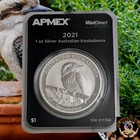 2021 Australian Silver Kookaburra 1 oz — photo from another recent sale