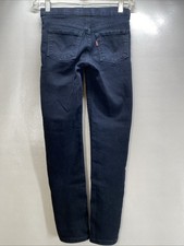 Levi  s Blue/Black Dark Wash Pull On Adjustable Waist Jegging Girls 8 24 x 22 