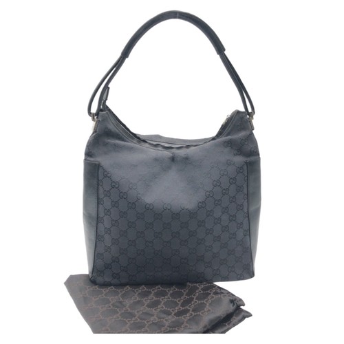 GUCCI GG pattern 001 3770 Hobo Shoulder Bag Handbags Black black GG canvas GG - Picture 9 of 9