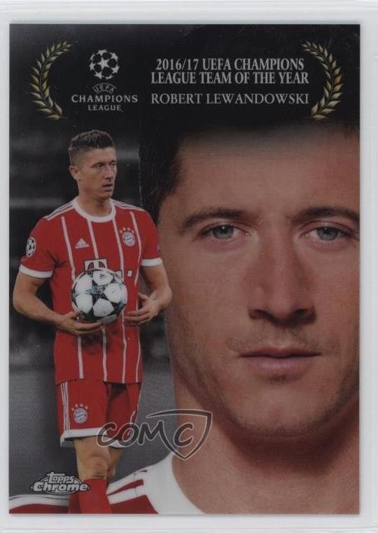 2017-18 Topps Chrome UCL Award Winners Robert Lewandowski #AW-RL 0n17