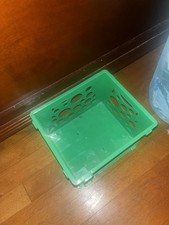 Green Storage Box with Circles Design